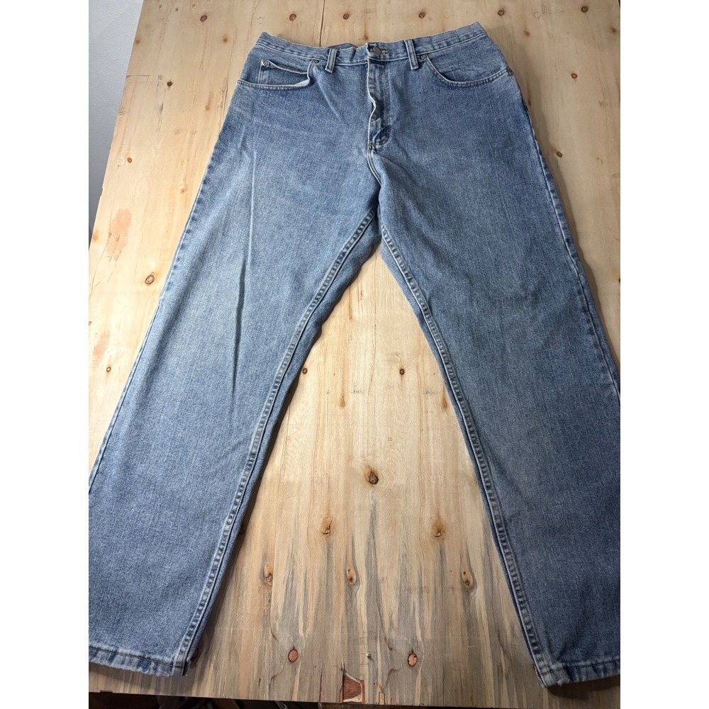 Vintage Wrangler Authentic Jeans Mens 36x32 Medium Wash Straight Leg 97601VR